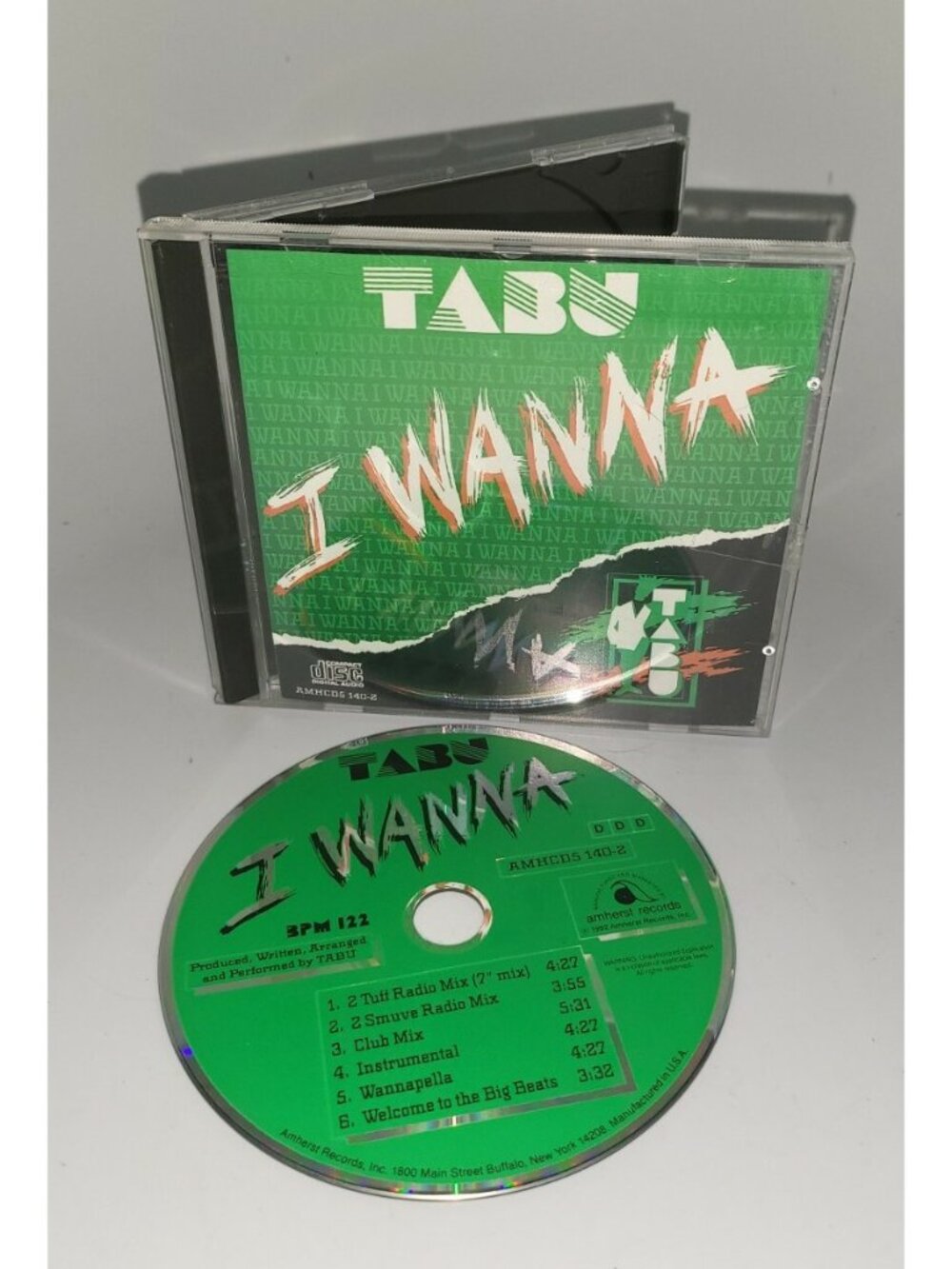 Tabu I Wanna (1992, CD) Amherst Records - Ultra Rare